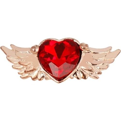 Fashion Jewelry Angel wings Heart Brooch Pins for Clothes Crystal Bouquet Brooches