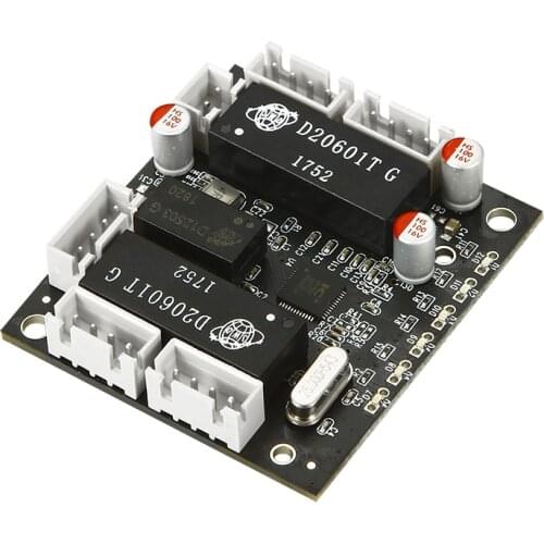 Industrial Ethernet Switch industrial 5 port 10/100M network ethernet switch 5V/12V/18V power input Temperature-40 to 75