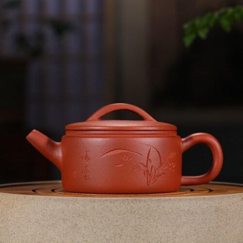Rhyme sea yixing recommended kung fu tea kettle manufacturer wholesale agent semi-manual khan earthen pot of hot style