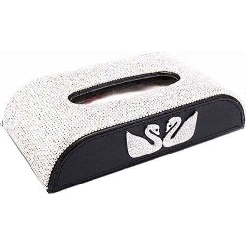 Luxury Leather Diamond Painting Tissue Box Napkin Holder Car Pumping Box Kitchen Tissues Dispenser Home Decoration