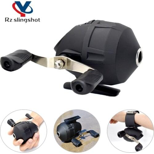 Fishing Reels Power Hard Gear Light & Tough Body Catapult Slingshot Bow Fish Wheel Speed Ratio 3.0:1 Hunting Outdoor Shooting