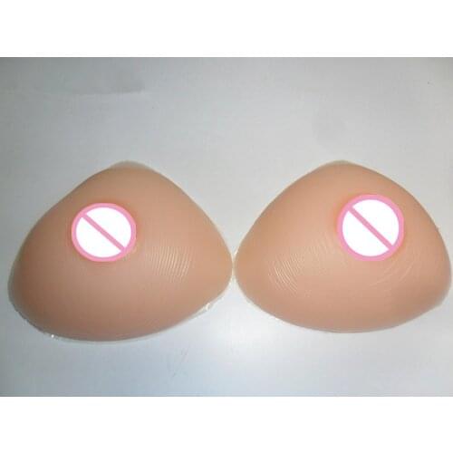 Triangle Silicone Breasts Froms Insert Bra Size 3 500g/pair Cross-dress Silicone Breast