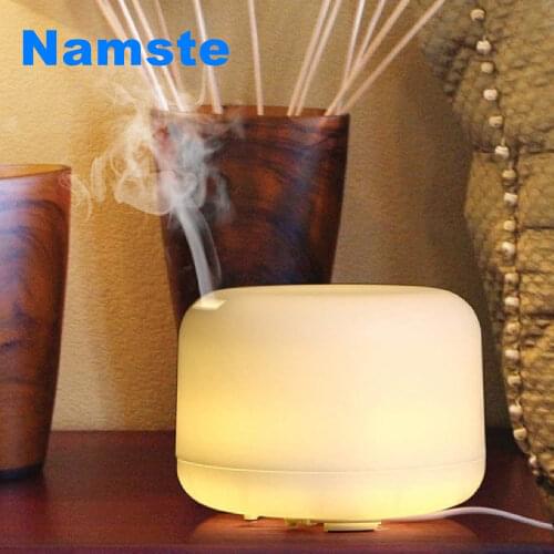 NMT 051 Air Humidifier MUJI Essential Oil Diffuser 300ML 500ML Ultrasonic Atomization 7 Color LED Light Aroma Diffuser For Home