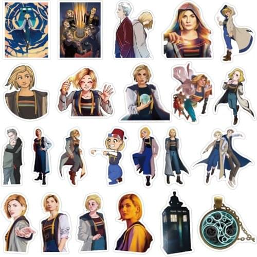 3Set =150PCS Mysterious Doctor Sticker Luggage Trolley Case Water Cup Waterproof Graffiti Sticker