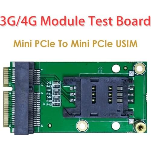 4G LTE Industrial Mini PCIe to Mini PCIe Adapter W/SIM Card Slot(Flip Type) for WWAN/LTE 3G/4G Wireless Module