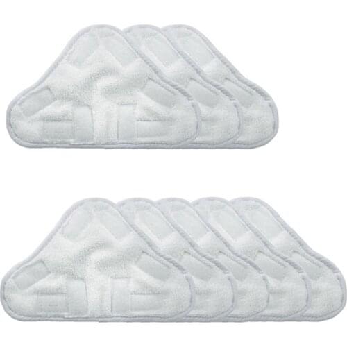 8 Pcs of Replacement Steam Mop Microfiber Cloth Pad for H2O X5 Mop Triple-Cornered Mop