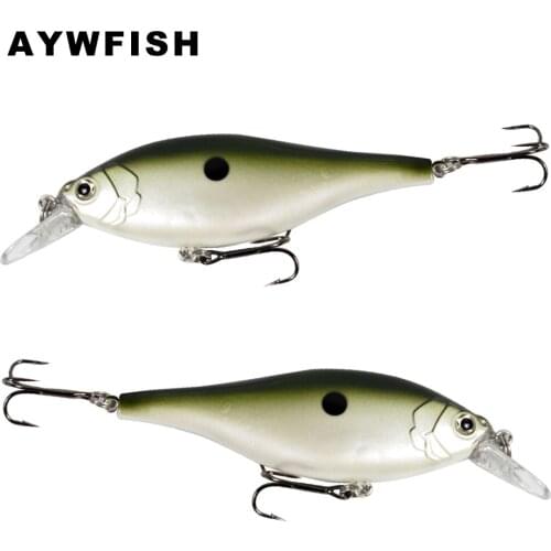 AYWFISH Jerkbait 95mm 12.5g 3D Eyes Wobbler Shad Crank ABS Hard Plastic Fishing Tackle Bass Trout Pike Sinking Jerk Bait Lure