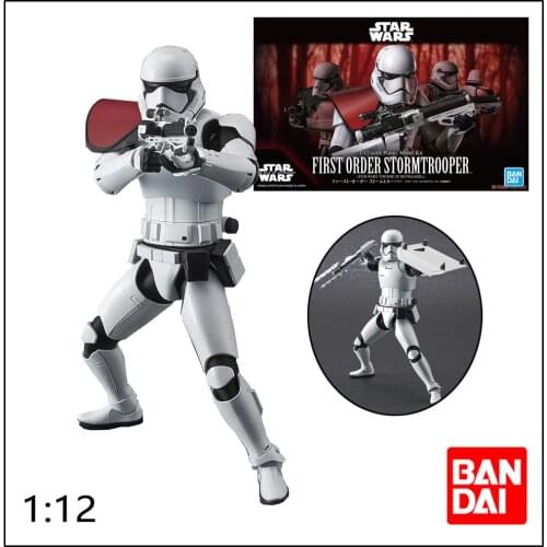 Bandai Star Wars 1/12 Imperial Stormtrooper Anime Figures The Rise Skywalker Assembly Toys Collection Model Birthday Gift