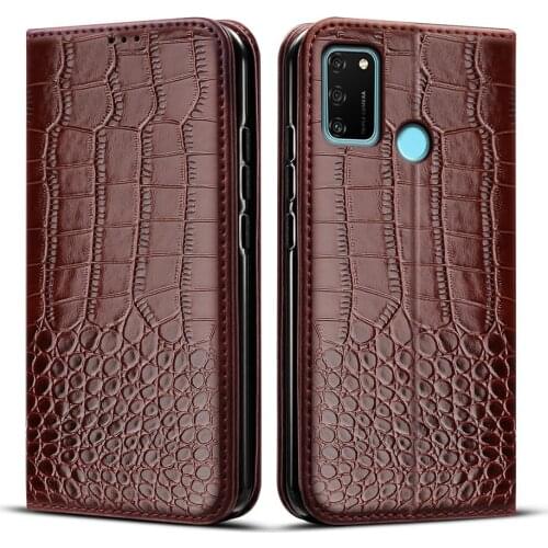 Flip Crocodile texture Leather Case For on Huawei Honor 9A 9 A MOA-LX9N cover Case For Honor 9A Case Honor 9A MOA-LX9N