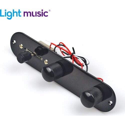 Black Guitar 3way Switch Control Plate Harness Switch Knobs for Electric GuitarTL Tele Telecaster Guitar Parts