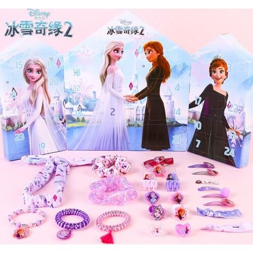 Cartoon Disney Frozen 2 Elsa Anna Headwear Rubber Bands Hairpins Girls Hair Clips Comb Kids Hair Bands Hair Accessories Gift