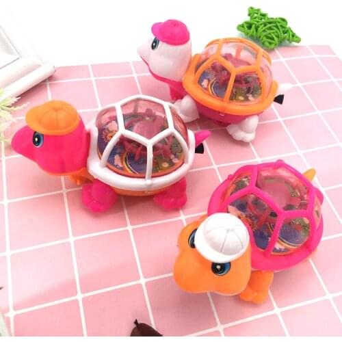 Pull the line glowing little turtle toys stall hot selling hair toy on the chain hair toy will walk the little turtle
