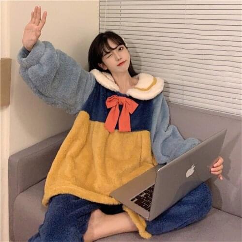 Женские пижамы с длинным рукавом KIMOKOKM China At AliExpress