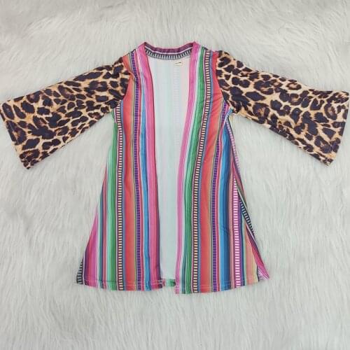 2020 Fall Winter Newborn Baby girl clothes girl jacket leopard stripe Mexico matching children coat top toddler kids clothing