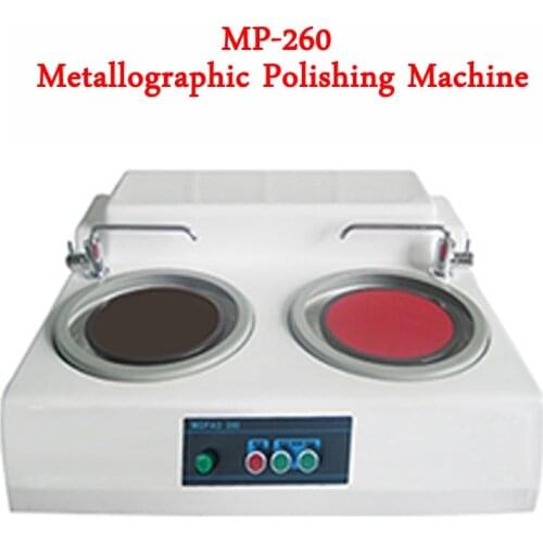 MP-260 Metallographic Sample Grinding And Polishing Machine Double Disc Single Control Metallographic Grind And Polish Machine
