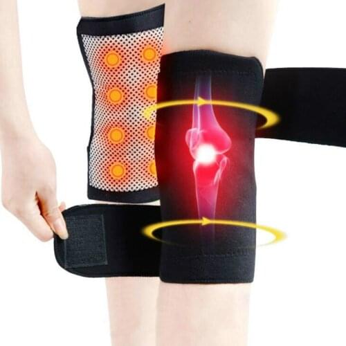 1 Pair Tourmaline Self Heating Knee Pads Magnetic Therapy Kneepad Pain Relief Arthritis Brace Support Patella Knee Sleeves Pads