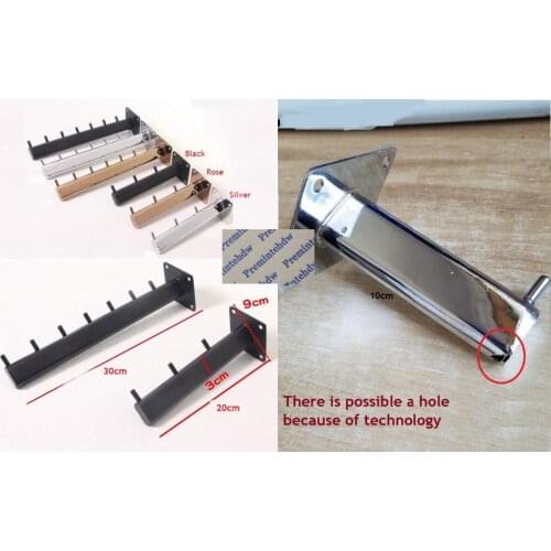 4Pcs/Lot Wall Mount Hanging Hook Cloth Hanger Rack Clothing Store Household Rose Gold Black Silver