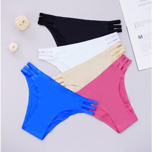 1 Piece Lot Lingerie Femme Panties for Women Seamless Invisible Hollow Out Underwear Sexy Briefs Lingerie Womens Underpants