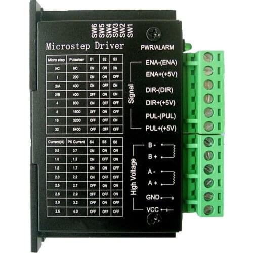 Updated version of TB6600 Stepper Motor Driver 4A 9~42V TTL 32 Micro-Step CNC 1 Axis NEW 2 or 4 Phase of Stepper Moto 42, 57, 86