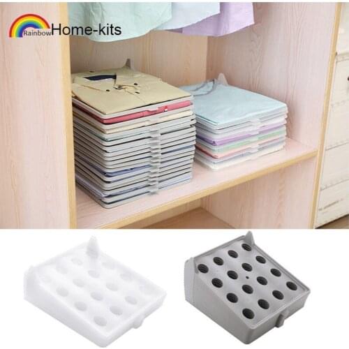 White Gray Wardrobe T Shirt Clothing Folder Board Convenient Short Shirt Organizer Multi-functional Home Storage Separate Tools