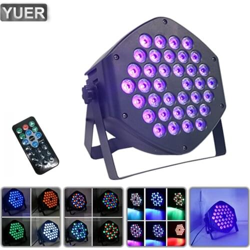 LED Flat Par 36X3W Violet Color Lighting UV With DMX512 For Disco DJ Projector Machine Party Christmas Decoration Purple Pro Dj