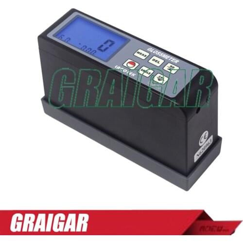 Portable Gloss Meter GM-26 with Range 0.1-200Gu 20 60 Multi-Angle and Backlight Display