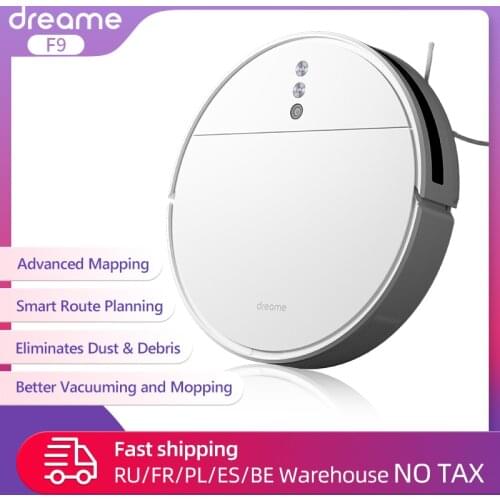 Dreame F9 Robot Vacuum Cleaner for home cordless Washing Mopping 2500PA cyclone Suction Sweeping WIFI APP Smart Planned