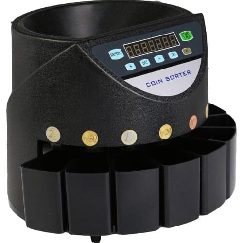 Coin Counter Cash Currency Counting Machine Automatic Electronic Money Sorter for Euro Coins