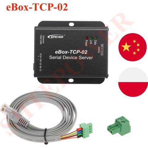 EPEVER eBox-TCP-02 Serial Port Networking Server Use For Epever Solar Controller Solar Inverter Achieve Ethernet Communication
