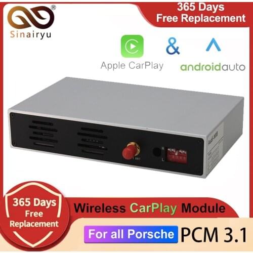 Sinairyu Wifi Wireless Carplay For Porsche PCM4.0 Android Auto/Mirroring Apple Car Play For 2007-2011 911 Panamera Macan