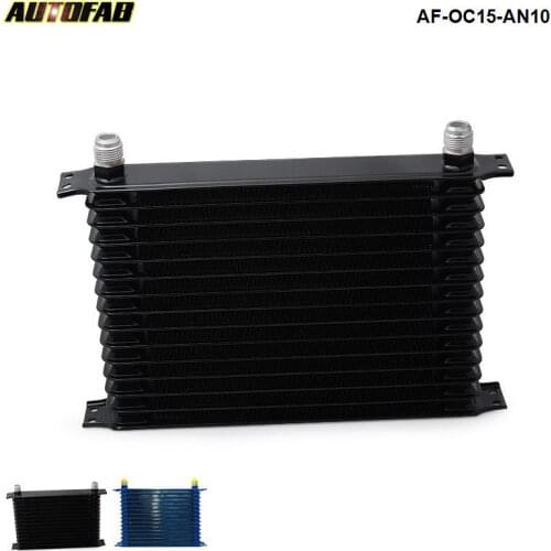 UNIVERSAL 15-ROW 10AN ALUMINUM ENGINE/TRANSMISSION/DIFFERENTIAL OIL COOLER AF-OC15-AN10