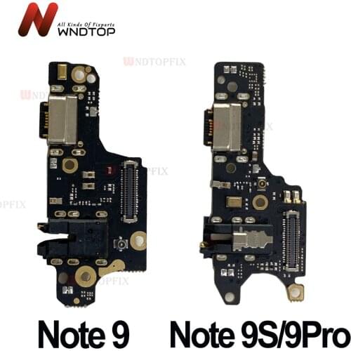 100% Tested For Xiaomi Redmi Note 9 Pro Charging Port Connector Board Parts Flex Cable For Redmi Note 9s USB Charging Port