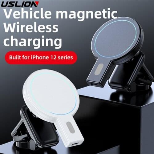 15W Wireless Charger Magnetic Car Charger Holder Mount For iphone 12 Pro Max Car Charging Adsorbable Mobile phone Magnet Holder