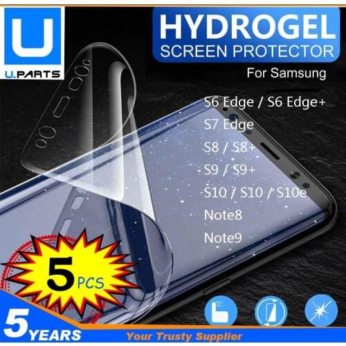5PC/Lot Hydrogel Film For Samsung Galaxy S6 Edge S6 Edge+ S7 Edge S8 S8+ S9 S9+ Plus S10 S10+ S10e Note8 Note 8 Note9 Note 9