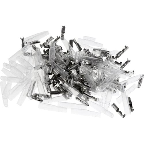 50 Set 200 Pieces 3.9mm Bullet Crimp Terminal Wire Connectors Male Female Socket