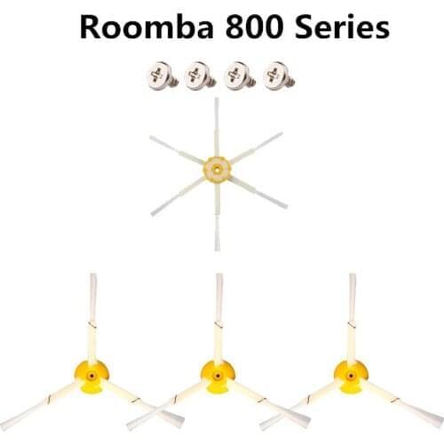 4pcs Washable Accessories Side brush For irobot Roomba Series 800 820 830 840 850 860 870 890 Robotic Vacuum Cleaner Spare Part