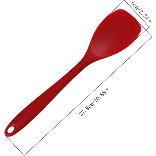 Large Silicone With Core Spoon All-Purpose Silicone Heat-Resistant Spoon Spatula Kitchen Accessories