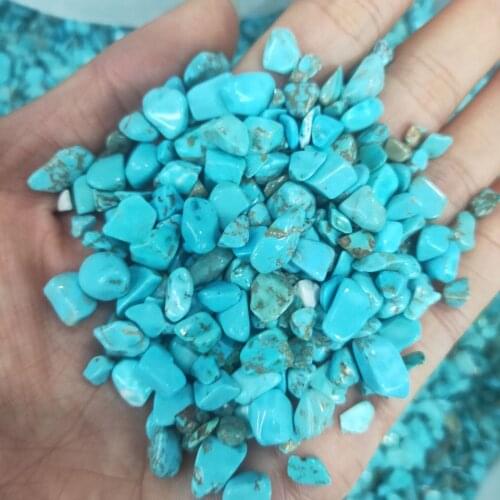 Irregular Natural Turquoises Gravel Energy Chips Shape Beads For DIY Jewelry Making Fish Tank Decor