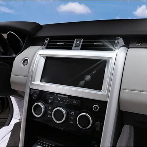 Console Dashboard GPS Video Screen Decorative Sticker Cover Trim For Discovery 5 LR5 Interior Accessories