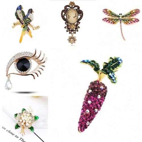 EKUSTYEE Bird Brooches For Clothes