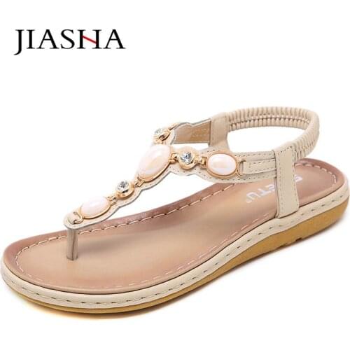 Elegant jewlry decoration shoes women sandals fashion high quality PU elastic strap summer sandals woman shoes plus size