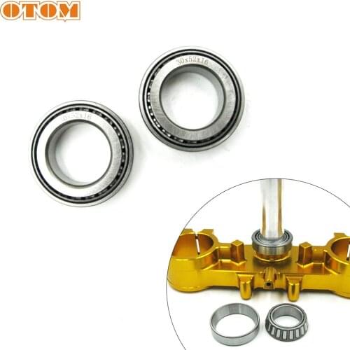 OTOM Motorbike Steering Stem Head Race Bearings Kit For Suzuki RMZ250 RMZ450 RMX450 Motocross Enduro Dirt Bike Off Road Part