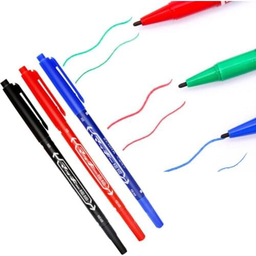 Marker Pens Skin Markers Fine Point Large Capacity Ink 0.5mm & 1mm Scribe Tool Good Waterproof Ink Office School Supplies