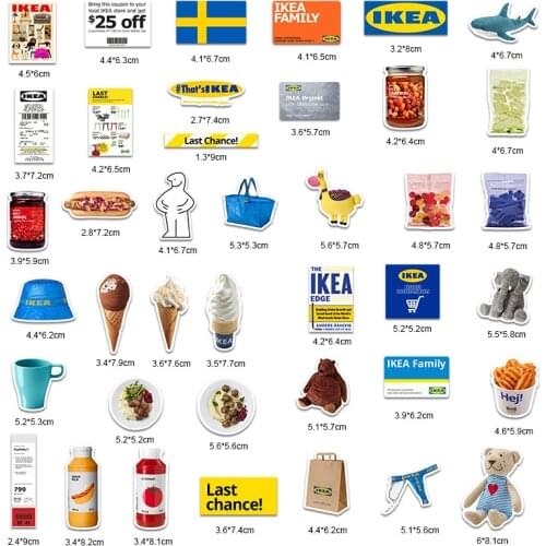 40pcs Home style decoration 2021 Stickers For Suitcase Skateboard Laptop Luggage Fridge Phone DIY Motorcycle car bicycle sticker