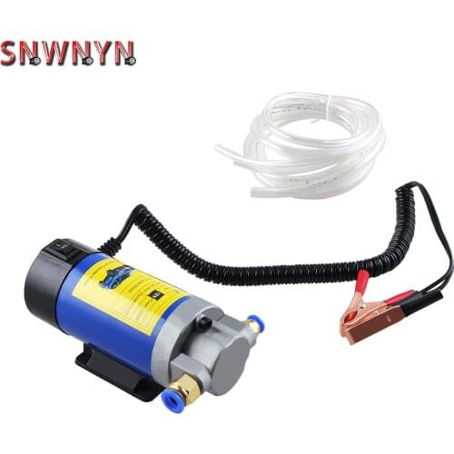 New 12V Electric Scavenge Suction Transfer Change Pump Motor Oil Diesel Extractor Pump 100W 4L For Car oil pumps