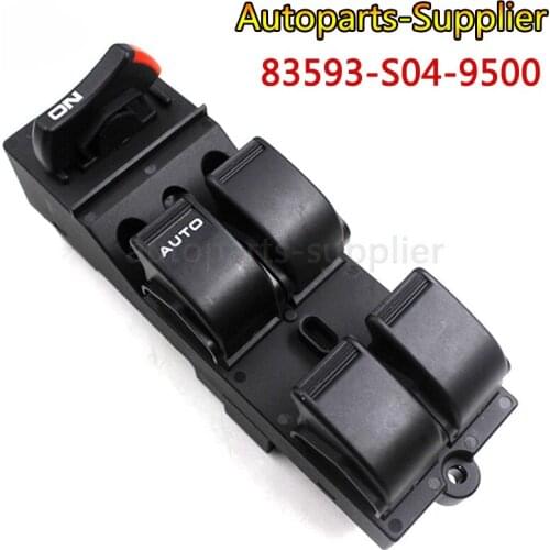 NEW Master Power Window Switch 83593-S04-9500 83593S049500 For Honda Civic CX EX HX LX Si 4 Door 1996-2000