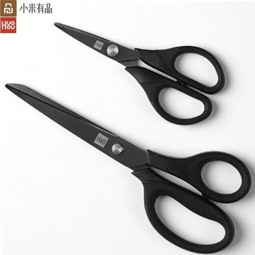 Youpin huohou Titanium-plated Scissors Black Sharp Sets Sewing Thread Antirust Pruning Scissor Leaves Trimmer Non-slip Tools Kit