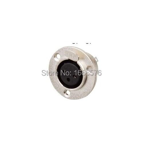 Wholesale 100 pcs XLR 3pin female ROUND PANEL socket -234
