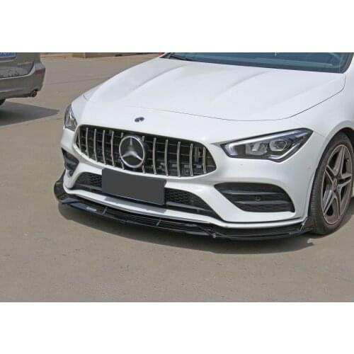 Front Bumper Splitter Lip Diffuser Spoiler Skirt Body Kit Decorative Strip Shovel for Benz W118 CLA250 CLA200 CLA220 2021