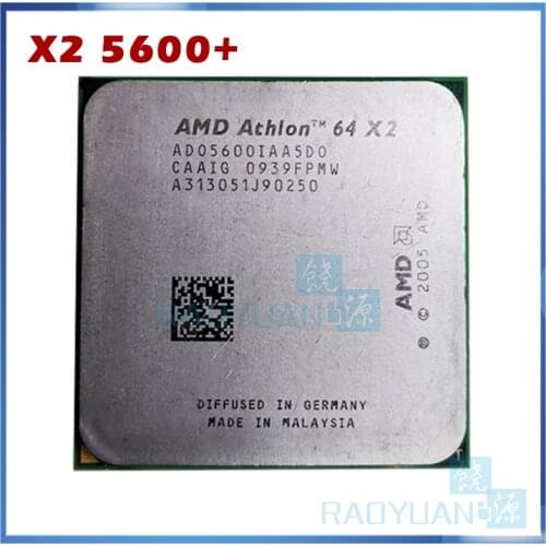 AMD Athlon X2 5600 X2 5600+ 2.9GHz ADO5600IAA5DO Dual-Core CPU Processor Socket AM2 940pin